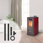 Pack poêle à granulés canalisable Nonza + Kit d'installation sortie arrière 10kW – Image 4